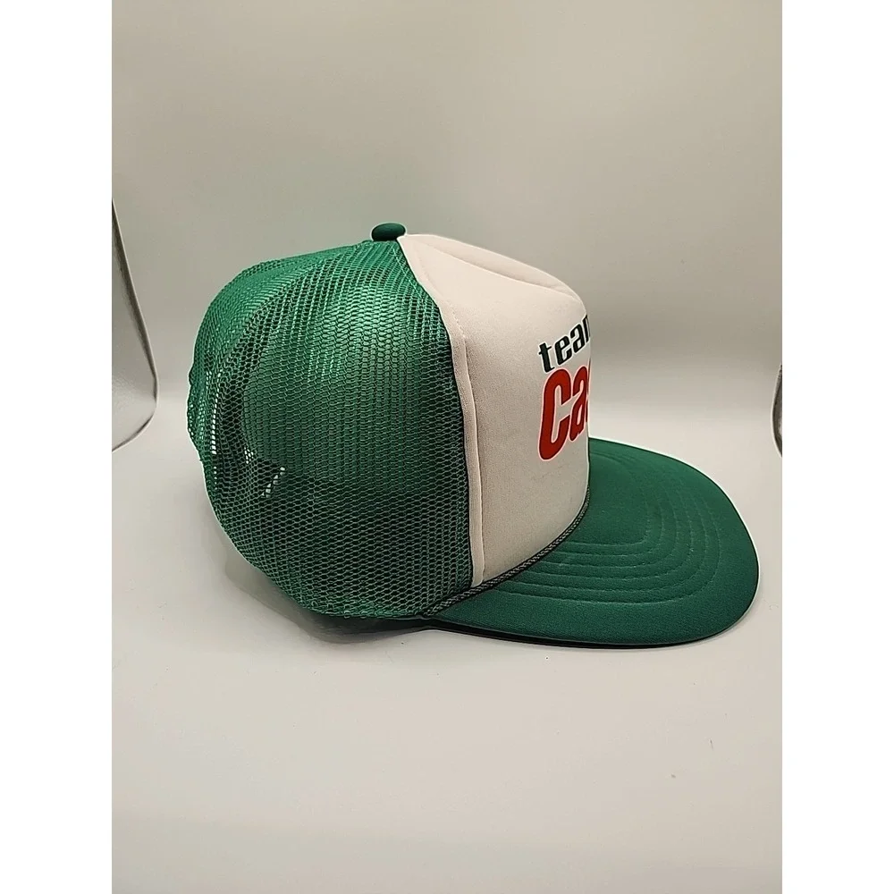 Vintage Team Castrol GTX Racing Trucker Snapback Hat Cap Drag Racing